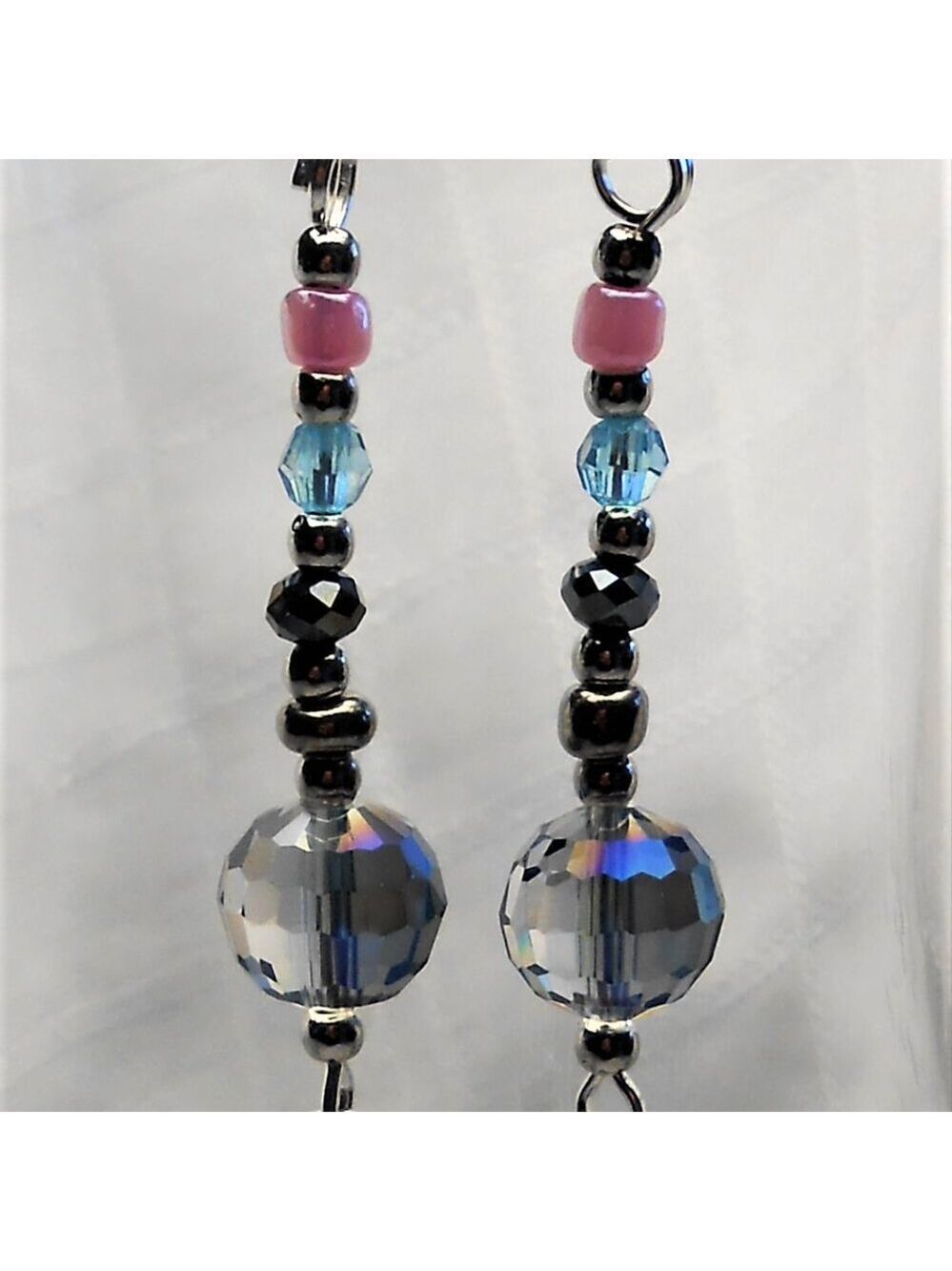 No. 280 - Handmade earrings with Tibetan silver cat charms